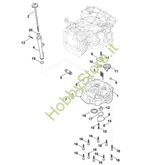 Picture of J - Meccanismo regolatore e coppa dell'olio EVC 4000.0 (EVC4000-0001)